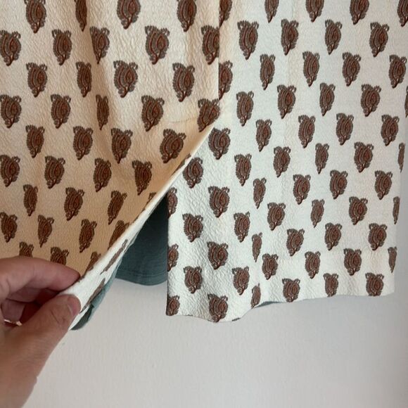 Anthropologie Maeve Women's Size 6 Faux Wrap Pencil Skirt Side Tie Textured EUC! - Picture 10 of 12